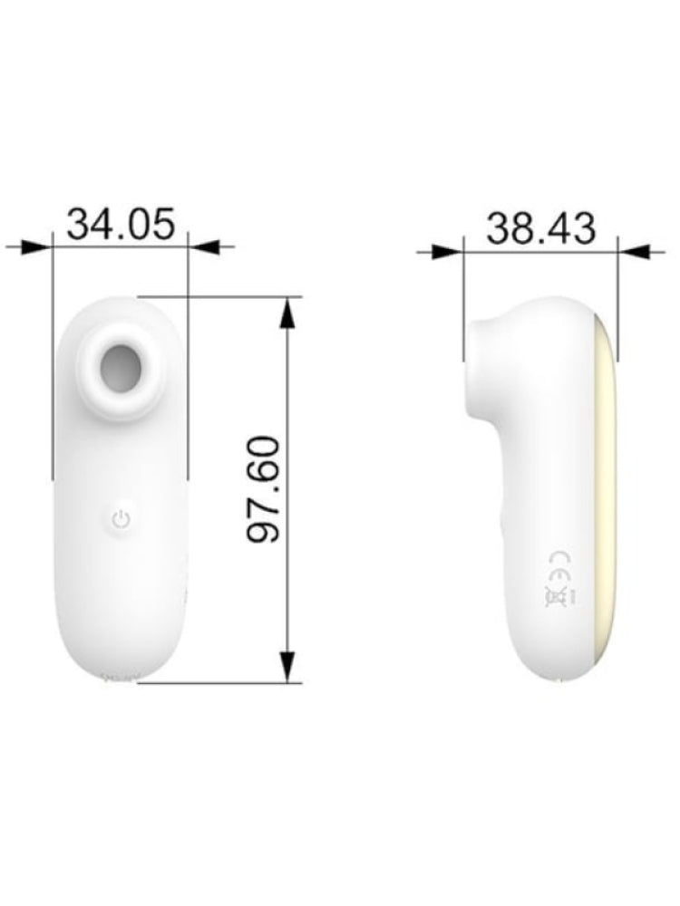 Rechargeable Clitoral Stimulator with Vacuum Mode Vibrator – 10 Modes, Waterproof, Compact Design