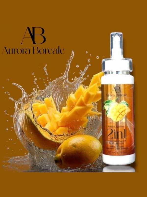 Aurora Boreale 2si1 Arada Mango Alovera Aromalı Masaj Yağı & Kayganlaştırıcı Jel 200 ML