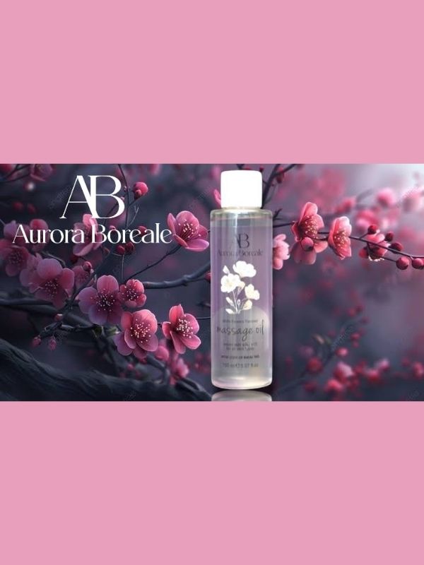 Aurora Boreale Beyaz Çiçek Aromalı Masaj Yağı 150 ML