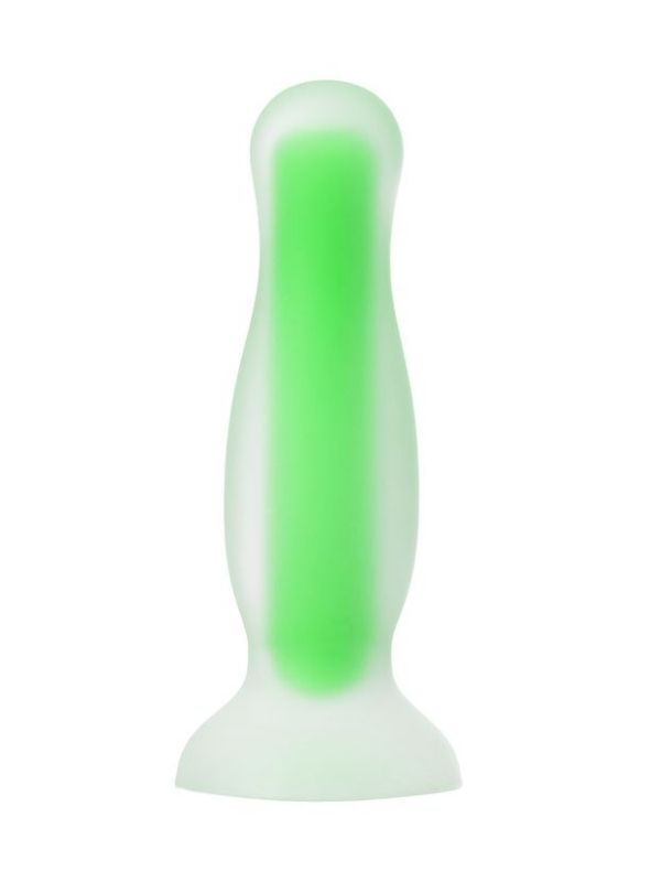 Censan Beyond Victor Glow Karanlıkta Parlayan Anal Plug Silikon Şeffaf 10 cm