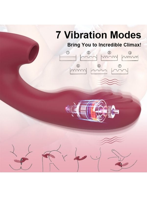 FoxShow Kissers G10 Şarjlı Akıllı Rabbit Vibratör – G-Spot & Klitoris Uyarıcı | Çift Motorlu | Dalga Hareketli | Su Geçirmez