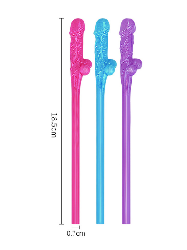 Jokes & Parties Original Willy Straws – Pack of 9 Dildo Pipet