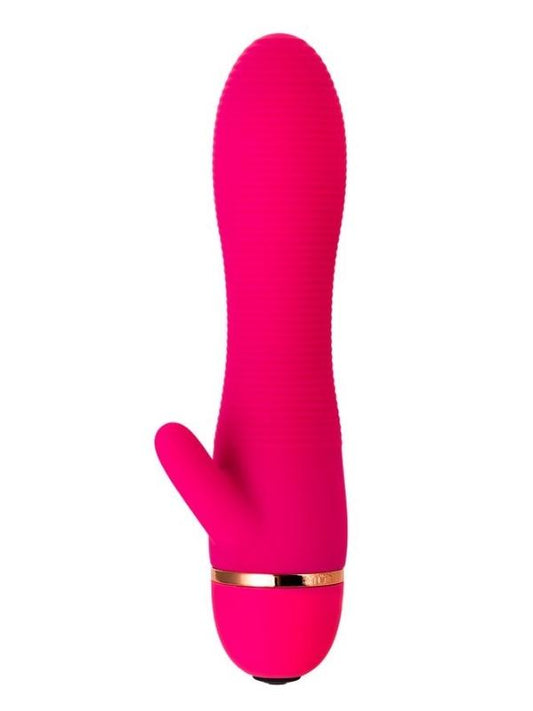 Censan Klitoral Uyarıcılı 20 Modlu Vibratör Silikon Pembe 15 cm