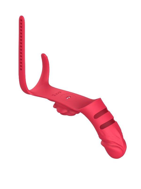 Censan Parmak takılabilir fiziksel dildo + Gül Titreşimli 2'si 1 arada yeni tasarım parmak vibratörü