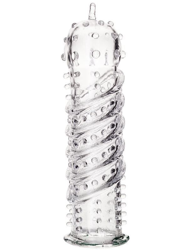 Censan Tırtıklı Şeffaf Penis Kılıfı 15,3 cm