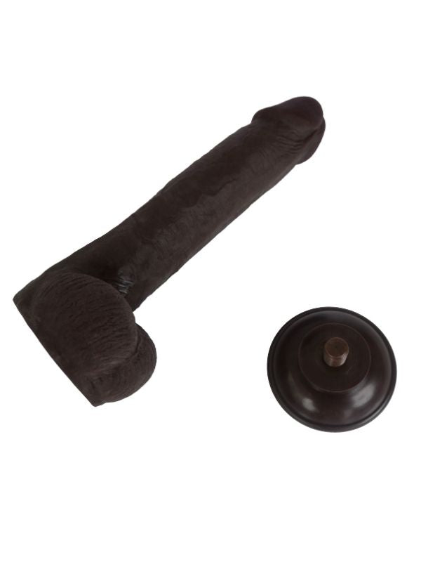 Ultra Gerçekçi 24 Cm Brown Melez Kıkırdaklı Dildo