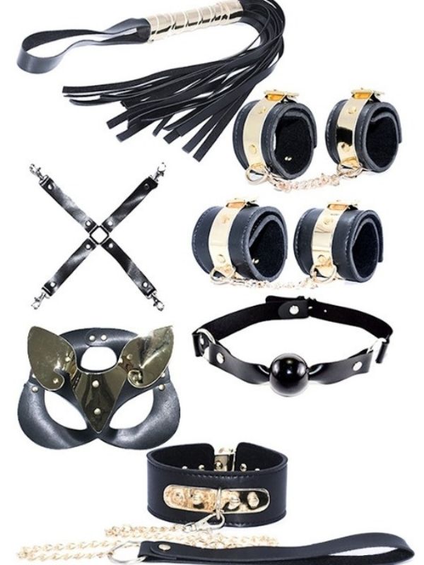 6 Parça Fetiş Set Gold