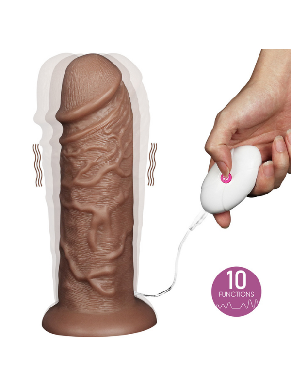 10.5'' Realistic Chubby Vibrating Dildo