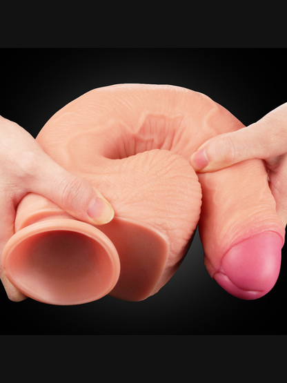 Censan 11 İnç Dual Layer Platinum Silicone Cock