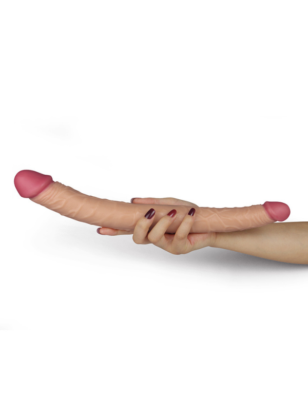 Censan 14 İnç King Size Realistic Ladykiller Tapered Double Penetration