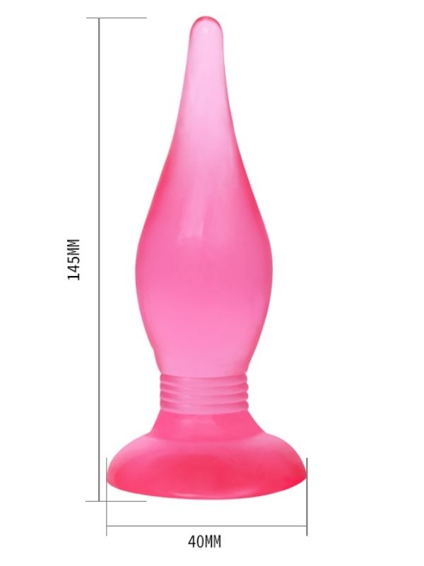  14,5 cm Vantuzlu Jel Anal Alıştırıcı Plug