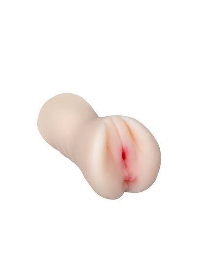  18 CM Çift Girişli Ten Rengi Anal Vajinal Mastürbatör