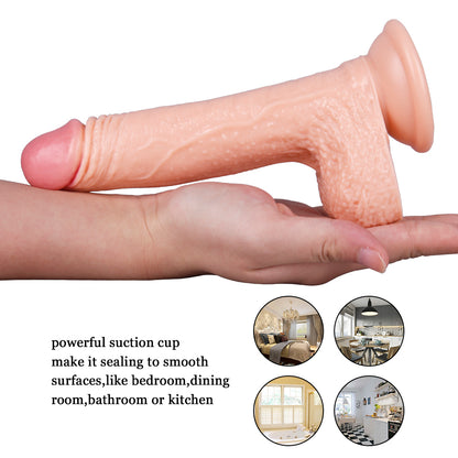 Censan 19CM Ten Rengi Vantuzlu Dildo