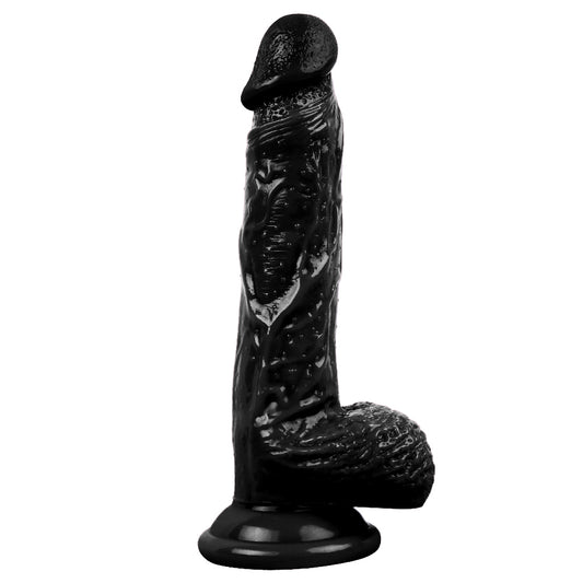  21CM Gerçekçi Zenci Dildo Penis