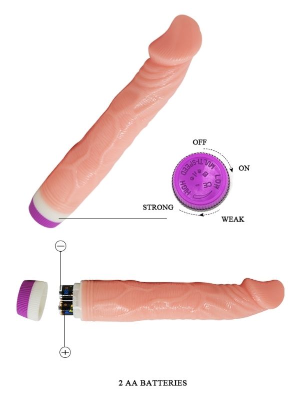  22cm Titreşimli Realistik Vibratör Penis