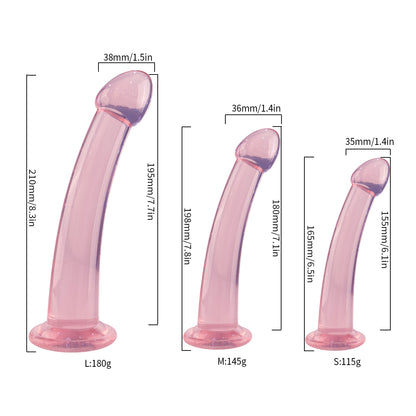 Censan 3'lü Yumuşak Dokuda Anal Jel Dildo Set