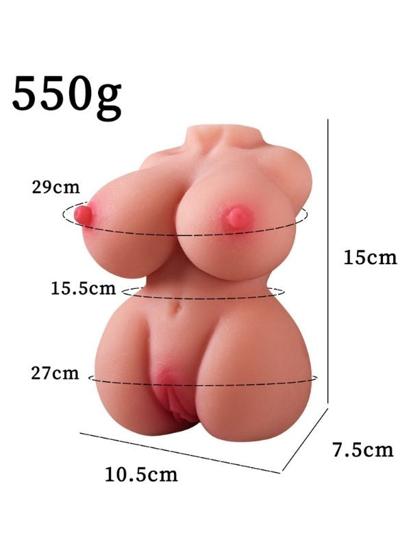  550 Gr Göğüslü Gerçekçi Vajina Mastürbatör