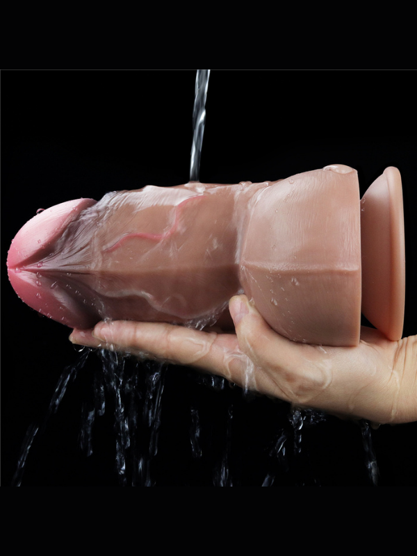  7.0 İnç Dual Layered Platinum Silicone Cock