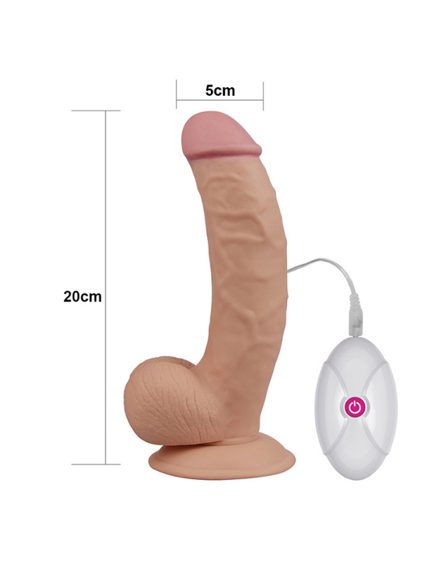  8.5 İnç The Ultra Soft Dude Vibrating Realistik Vibratör
