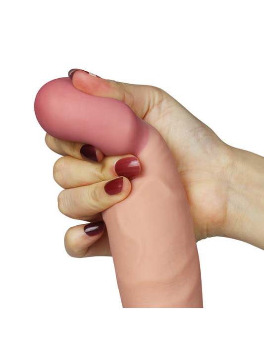  9 İnç The Ultra Soft Dude Vibrating Realistik Vibratör