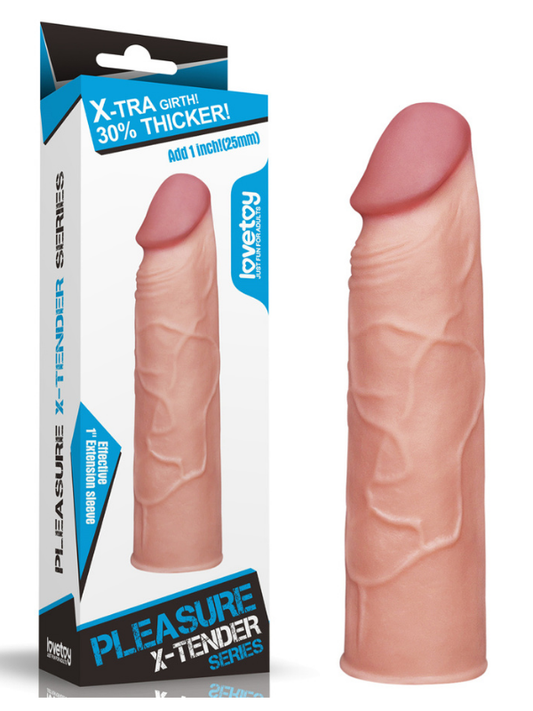  Add 1" Pleasure X Tender Penis Sleeve