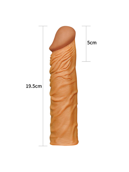  Add 2" Pleasure X Tender Penis Sleeve Brown