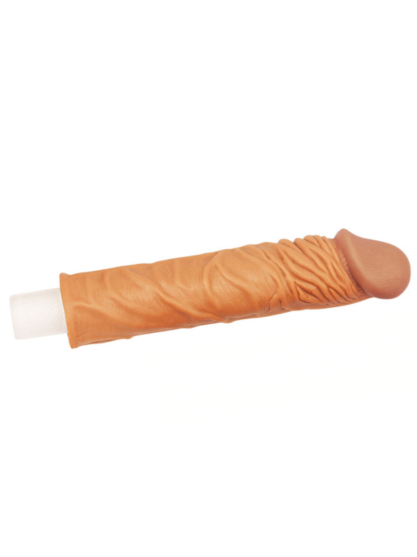  Add 2" Pleasure X Tender Penis Sleeve Brown