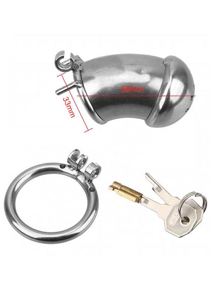 Censan BDSM Paslanmaz Çelik Penis Kafesi ModelNo1