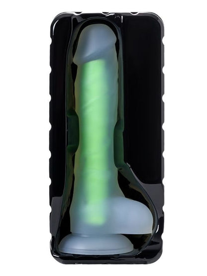 Censan Beyond Clark Glow Gece Parlayan Yeşil Dildo Silikon Şeffaf 22 cm