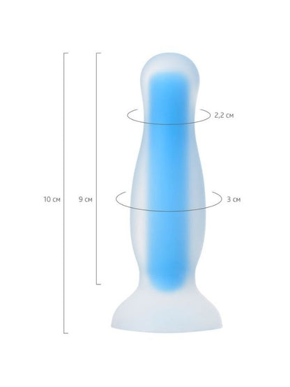 CENSAN Beyond Kyle Glow Gece Parlayan Anal Plug , Silikon, Şeffaf, 10 cm
