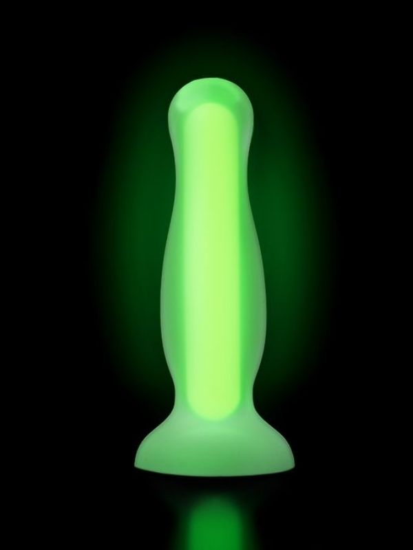  Beyond Victor Glow Karanlıkta Parlayan Anal Plug Silikon Şeffaf 10 cm
