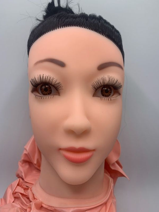 Censan Black Doll Siyah Saçlı Şişme Bebek