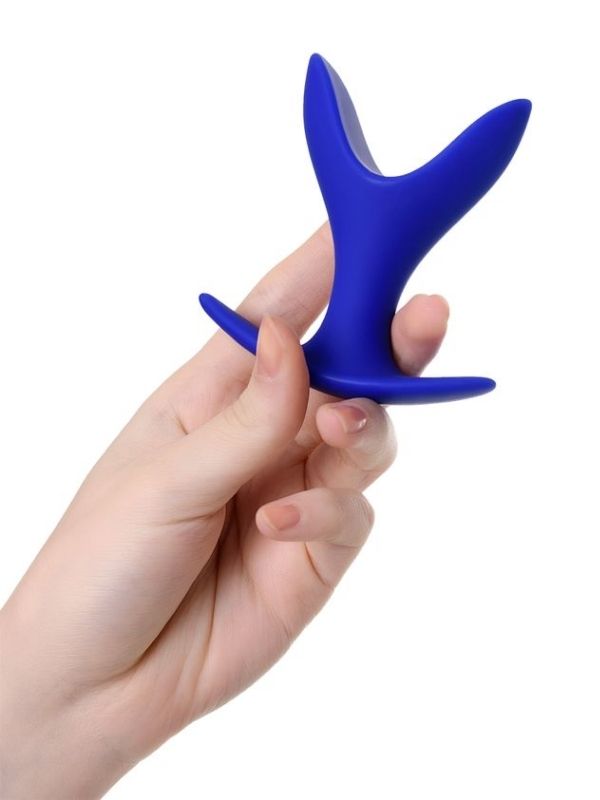  Bloom Genişleyen Anal Plug Mavi 8,5 cm