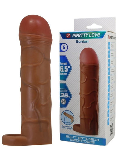 Censan Bunion Gerçek Hissiyatlı Uzatıcı Penis Kılıfı Brown