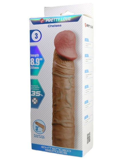 Censan Chelsea Gerçek Hissiyatlı Uzatıcı Penis Kılıfı Brown