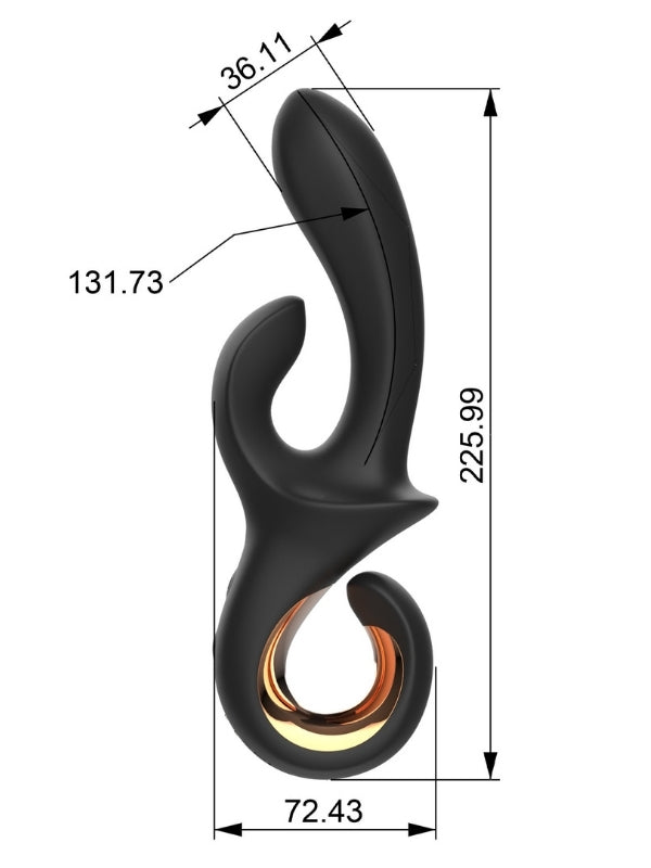  Çift Uyarımlı Silikon Vibratör – G Noktası & Klitoris Uyarıcı, Ergonomik Tasarım