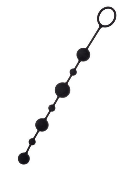  Coron Anal Boncuk Silikon Siyah 35,9cm