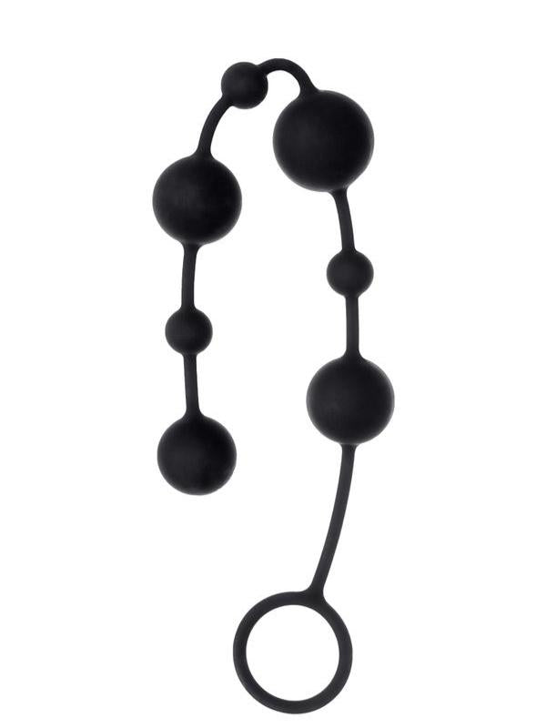  Coron Anal Boncuk Silikon Siyah 35,9cm