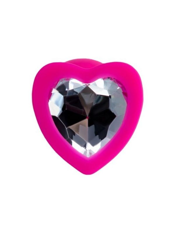  Diamond Heart Anal Plug Pembe 7 cm 18 g