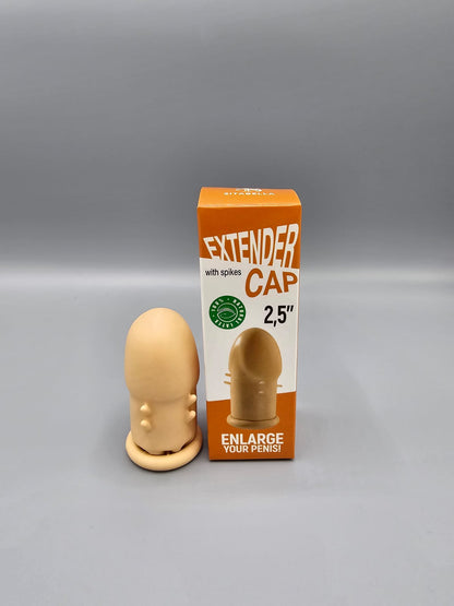 CENSAN Extender Cap Sitabella Penis Kılıfı, 2.5 inç, antenli, lateks