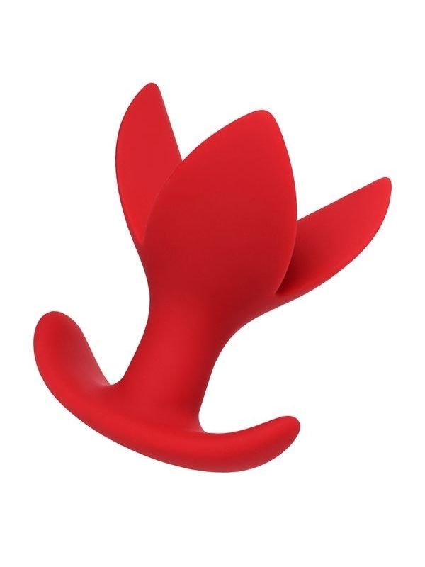  Flower Genişleyen Anal Plug Kırmızı 9 cm