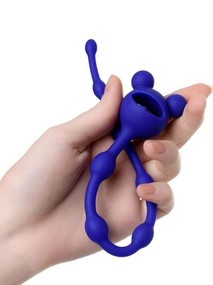  Froggy anal Zinciri silikon mavi 27,4 cm