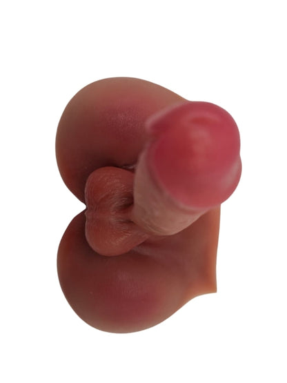  Gerçekçi Yarım Vücut Dildo Mastürbatör 19 CM