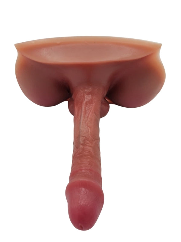  Gerçekçi Yarım Vücut Dildo Mastürbatör 19 CM