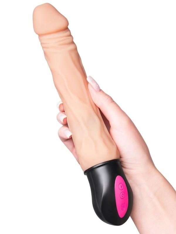  Isıtmalı Realistik Vibratörü TPE Ten 25 cm