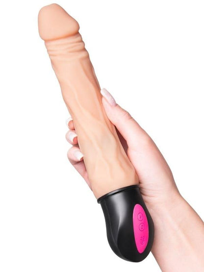  Isıtmalı Realistik Vibratörü TPE Ten 25 cm
