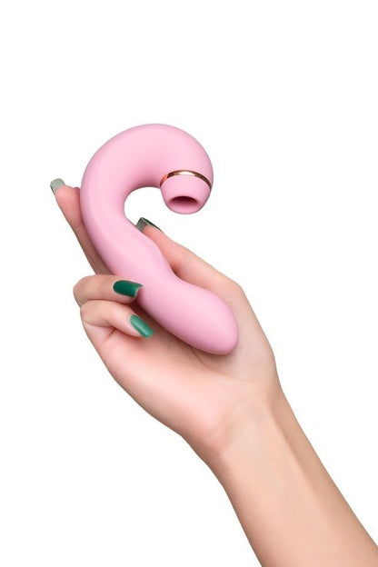 Censan Jos Juna Vakum ve Titreşimli 15cm Pembe Vibratör