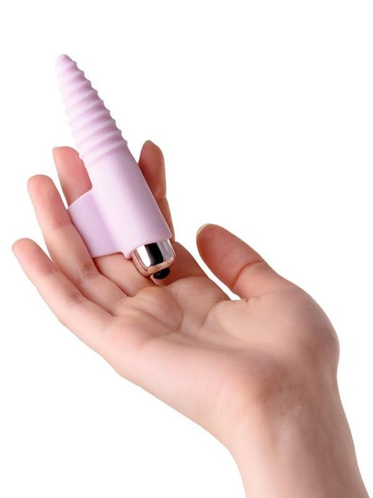 Censan Jos Nova Parmak Ucu Anal Plug pembe 9 cm