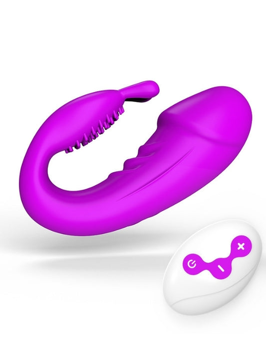  Kablosuz Kumandalı Şarjlı 2 in 1 Giyilebilir Rabbit Mini Vibratör