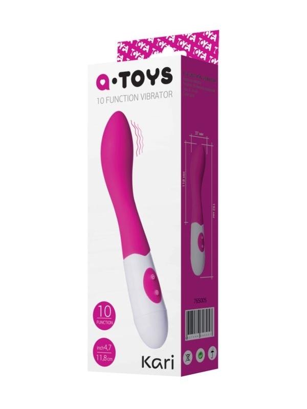 Censan Kari Vibratör silikon pembe 19,2 cm